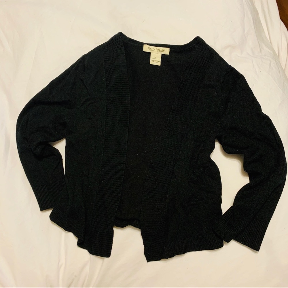 White House Black Market BLACK ESSENTIAL SHRUG